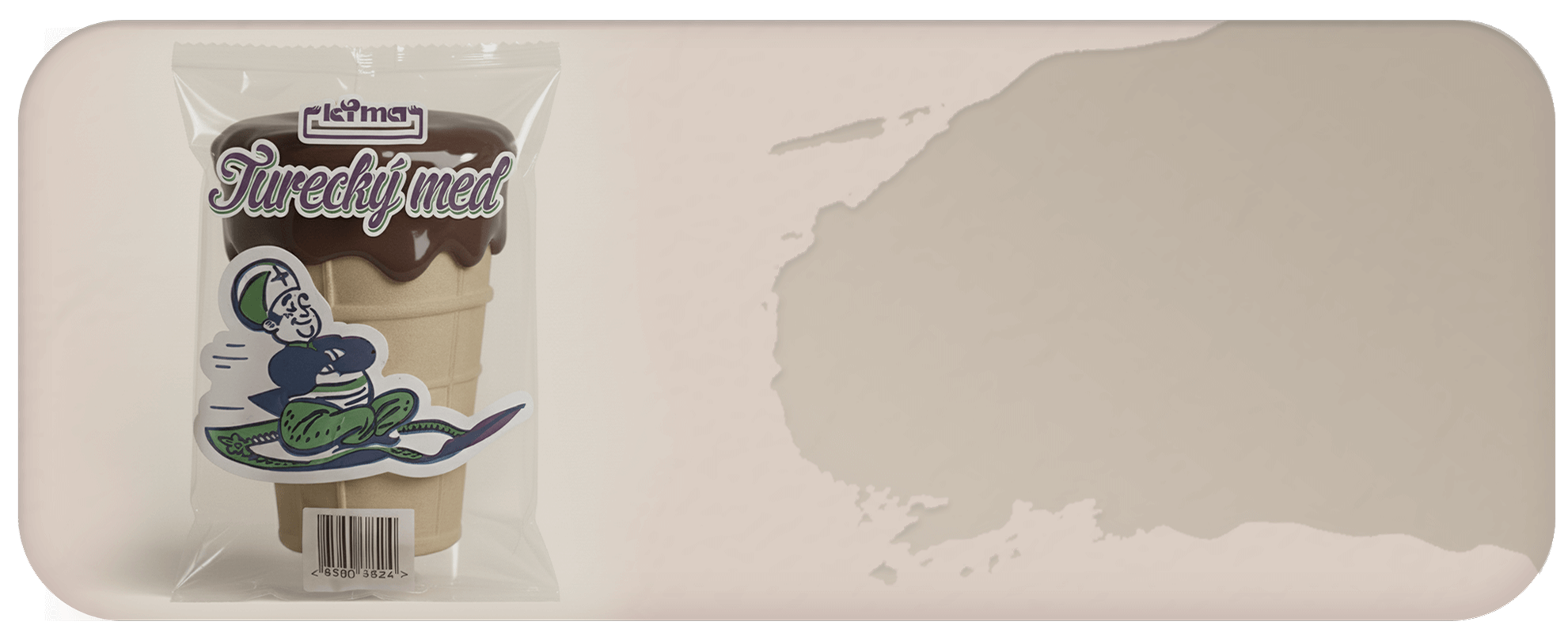 Turecký med v kornútku