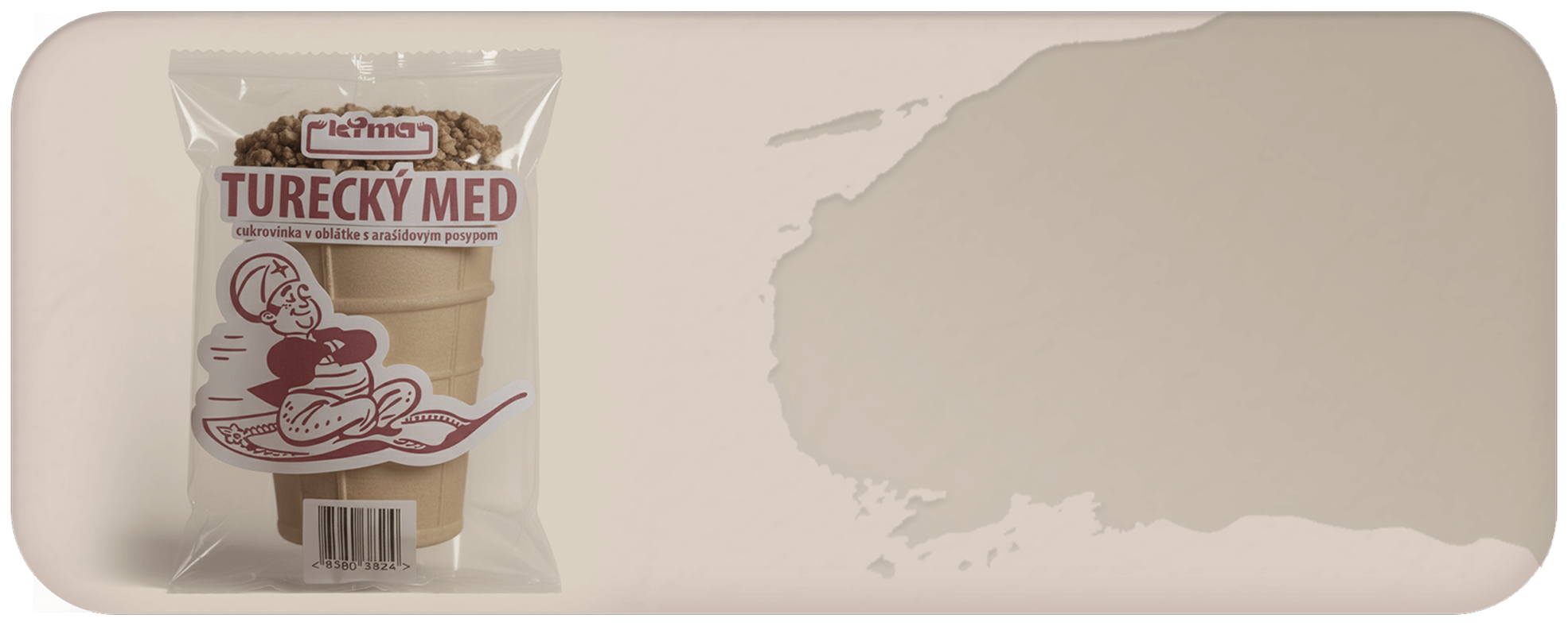 Turecký med v kornútku